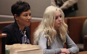 Lindsay Lohan in Court with her attorney